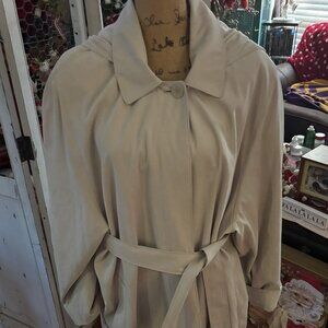 Beige London Fog Weatherproof Trench Coat-2X
